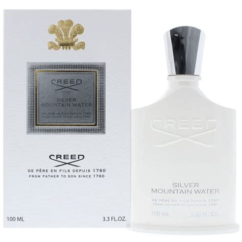 creed silver mountain water aftershave.